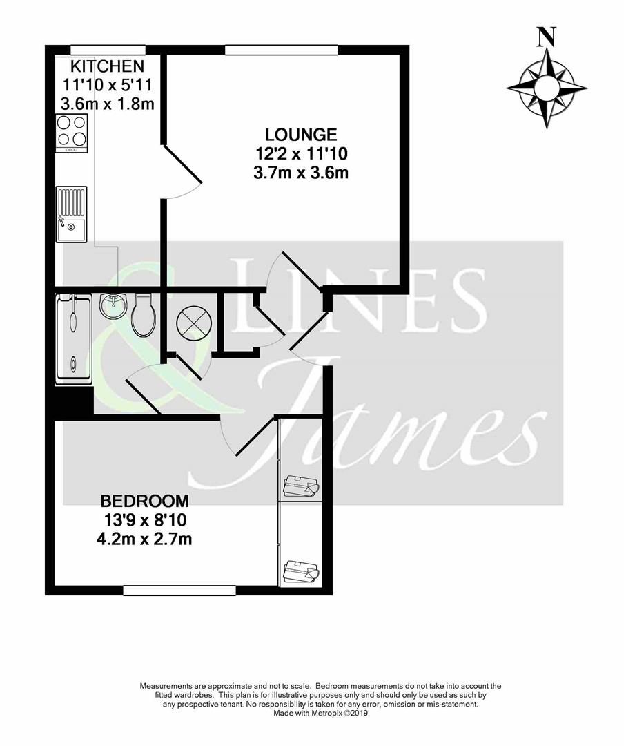 Floorplan for Greenacres, North Parade, Horsham